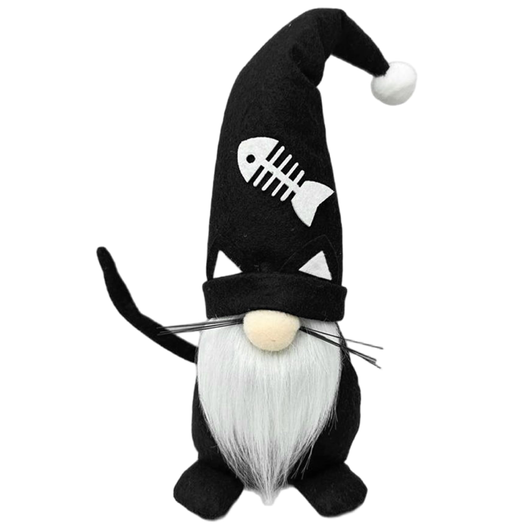 Bemonew Halloween Gnomes, Black Cat Gnomes Plush, 13.8 Inch Halloween Plush for Home Table Decor Housewarming