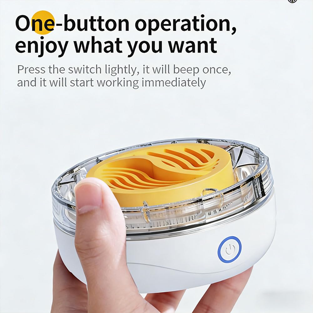 Fruit and Vegetable Washing Machine, Portable Cleaner for Produce, Meat, Grains, Seafood, IPX7 Waterproof, Cordless with USB Charging Base, Compact Kitchen Gadget (#B) — view 6