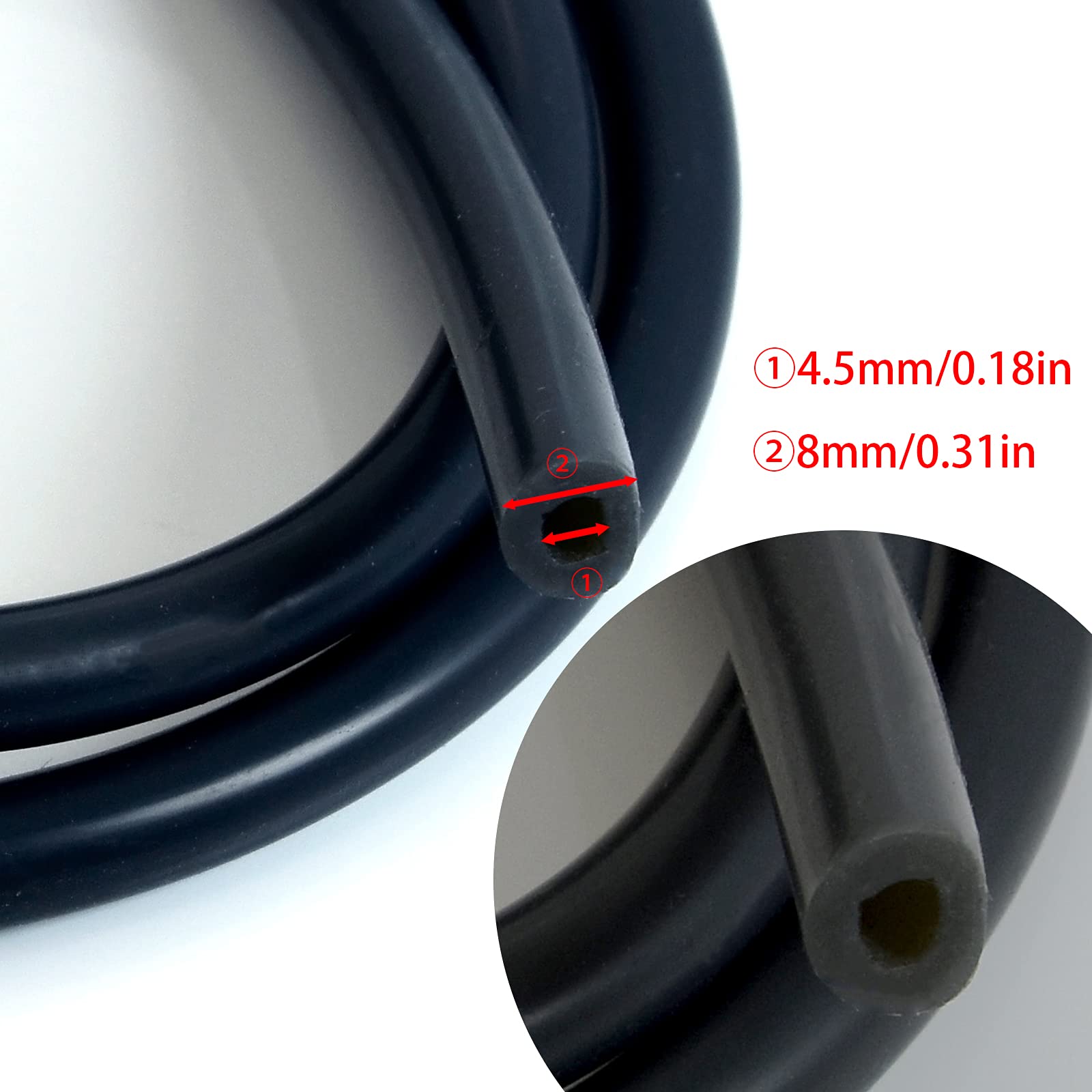 Silikonschlauch Für Mikrodermabrasions-Geräte – 99 Cm, 4,5/8 Mm Durchmesser, Ersatzteil