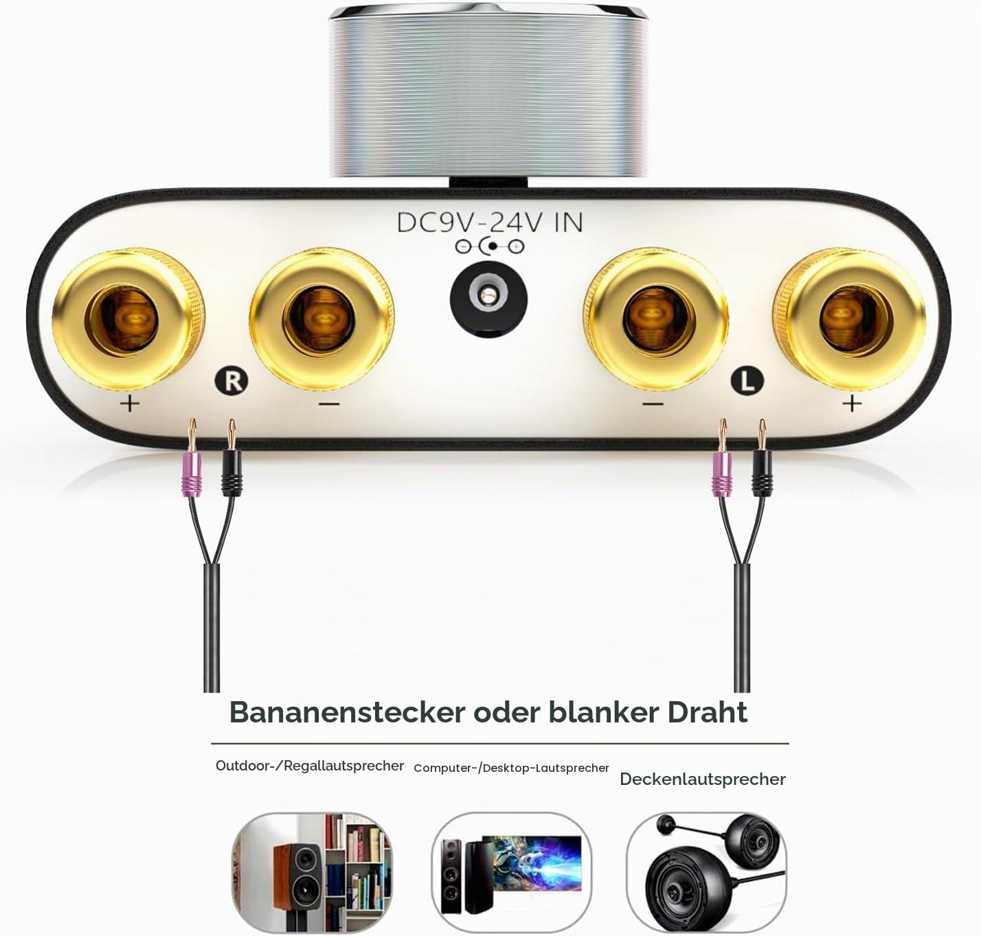 Nobsound Mini Bluetooth 5.0 Digital Power Amplifier 50W×2 Stereo Verstärker Schwarz