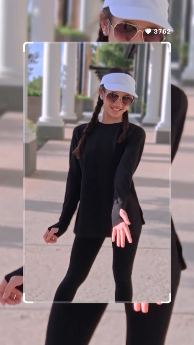 Girls Athletic Long Sleeve Top With Thumb Holes & Side Slit - Quick Dry Workout Shirts (5-14Y)