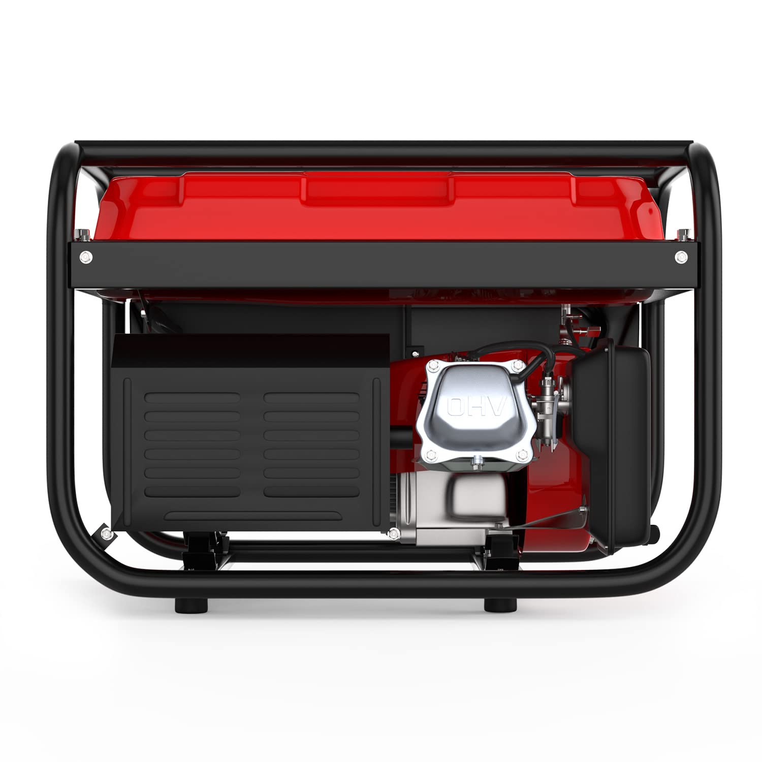 GENTOR Generador de Energía de Emergencia de Gasolina Tranquila 2200 Vatios 7.0HP, Motor de 4 Tiempos, 2x 230V, 1x 12V, Pull-Start, Para Acampar