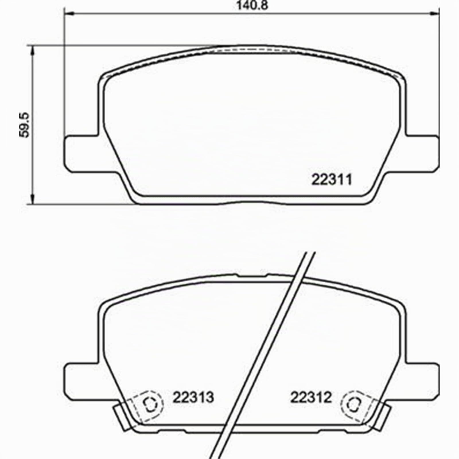 Pastiglie freno Brembo Anteriore P 07 012. Set di 4