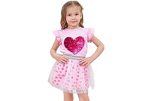 Toddler Girls Unicorn Valentine's Day Outfits