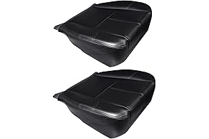 GXARTS Driver & Passenger Side Bottom Replacement Leather Seat Cover fit for Chevy Tahoe