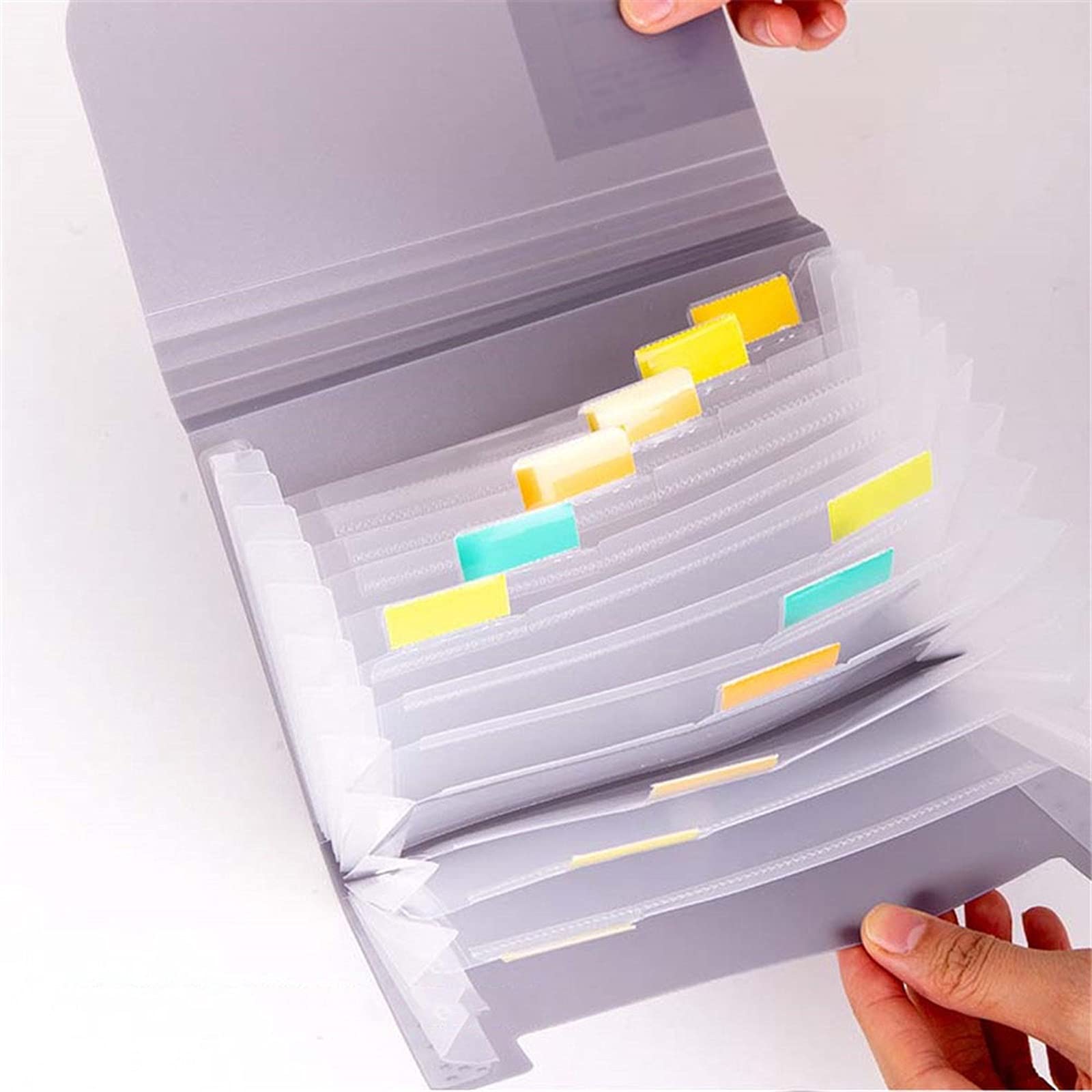 Carpetas de archivos, organizador de documentos, organizador de documentos, carpeta de recibos, billetera expandible, 13 bolsillos, carpetas for facturas, portapapeles, carpetas de clasificación de of