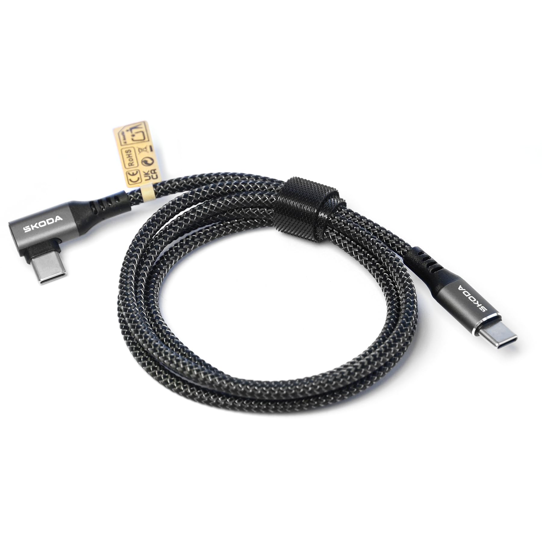 Skoda 6VA051445A - Cavo dati da USB-C a USB-C, 100 cm, con scritta