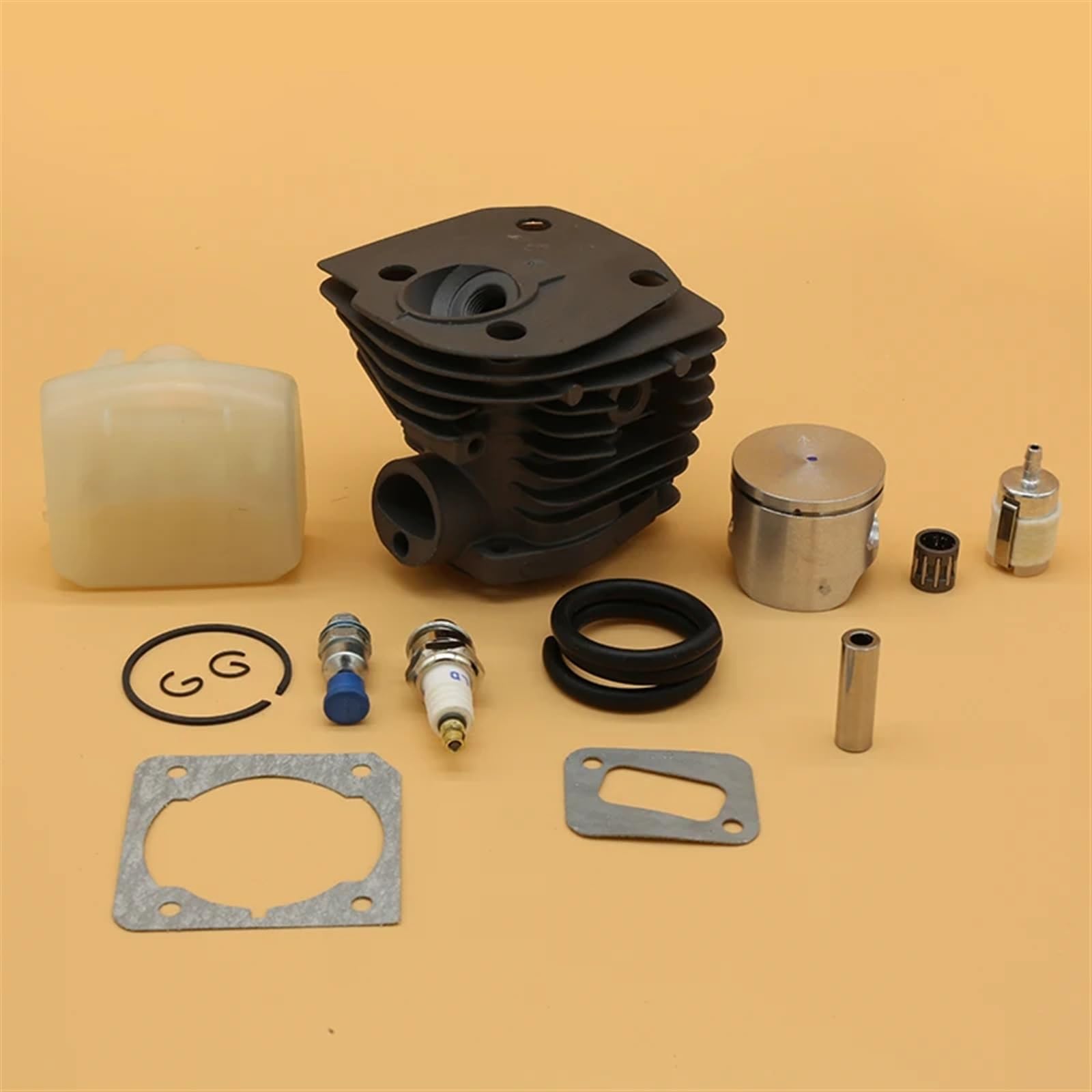 Kit de junta filtro aire cojinete pistón cilindro 44 mm for motosierras Husqvarna, 350, JONSERED, 2150 2152 2153 2149 Filtro de aire para motor de cortacésped