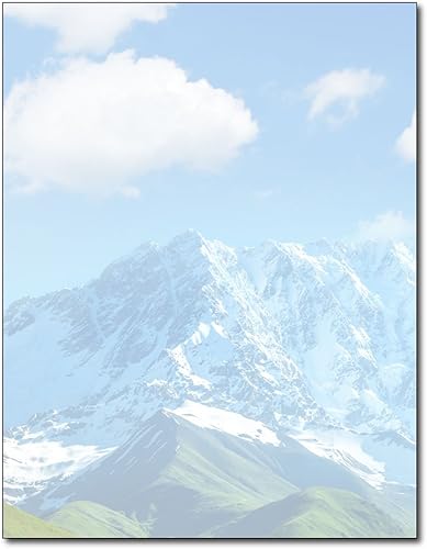 Papel de papelería Mountain View - 80 hojas