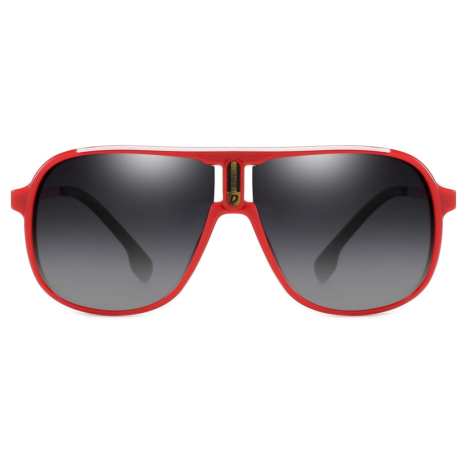 DUBERY Mens Oversized Aviator Sunglasses Classic Large Polarized Lens Shades D103