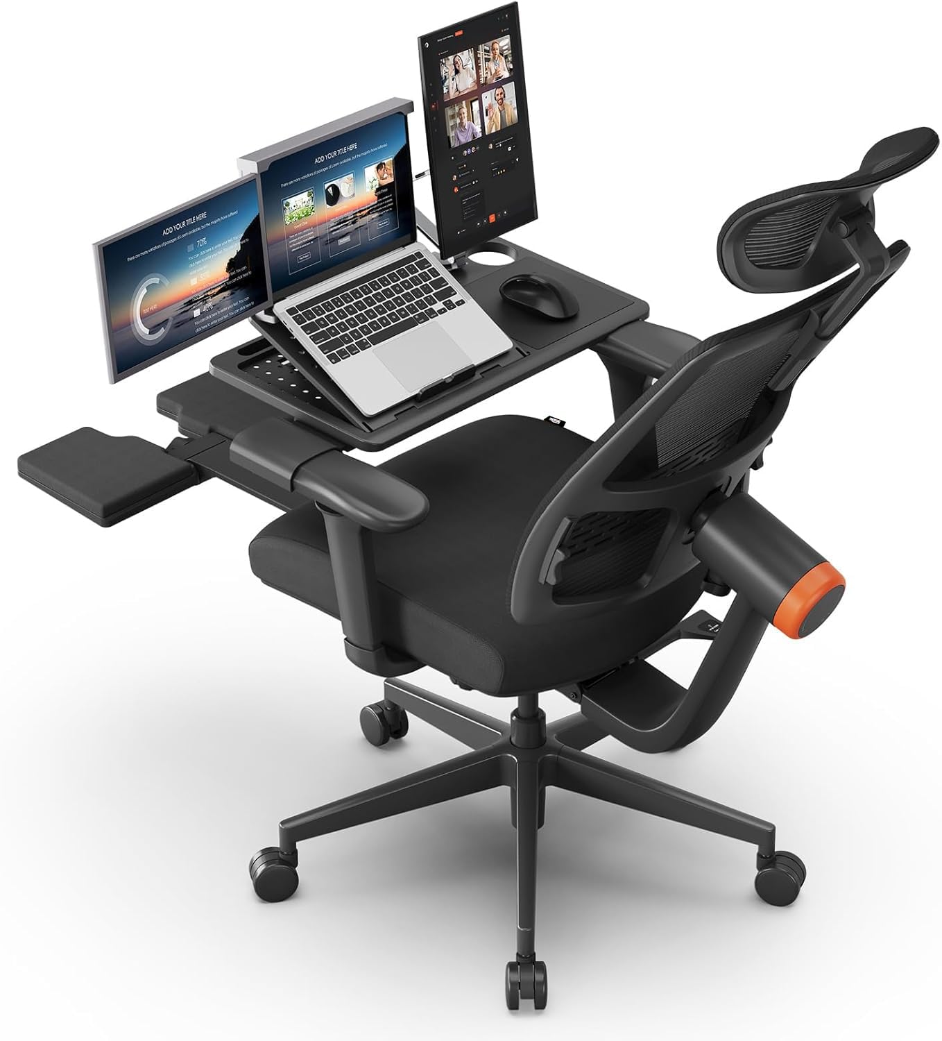 DROGO Ergonomic Office Chair for Work from Home with Adaptive Lumbar S