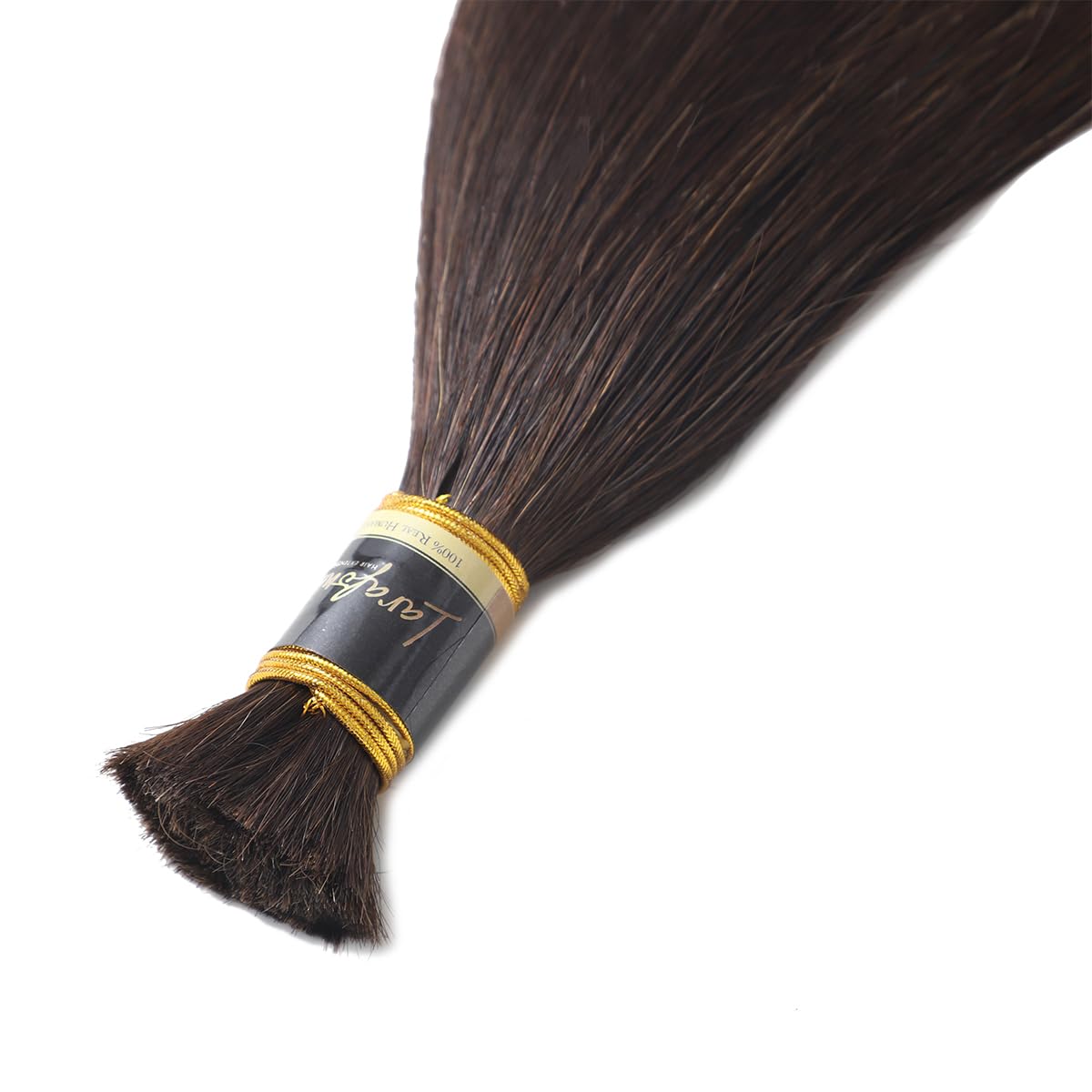 100% Remy Echthaar Rohhaar Schnitthaar Human Hair Bulk Ohne Schuss 100gram/piece Dunkelbraun 2# 20inch/50cm