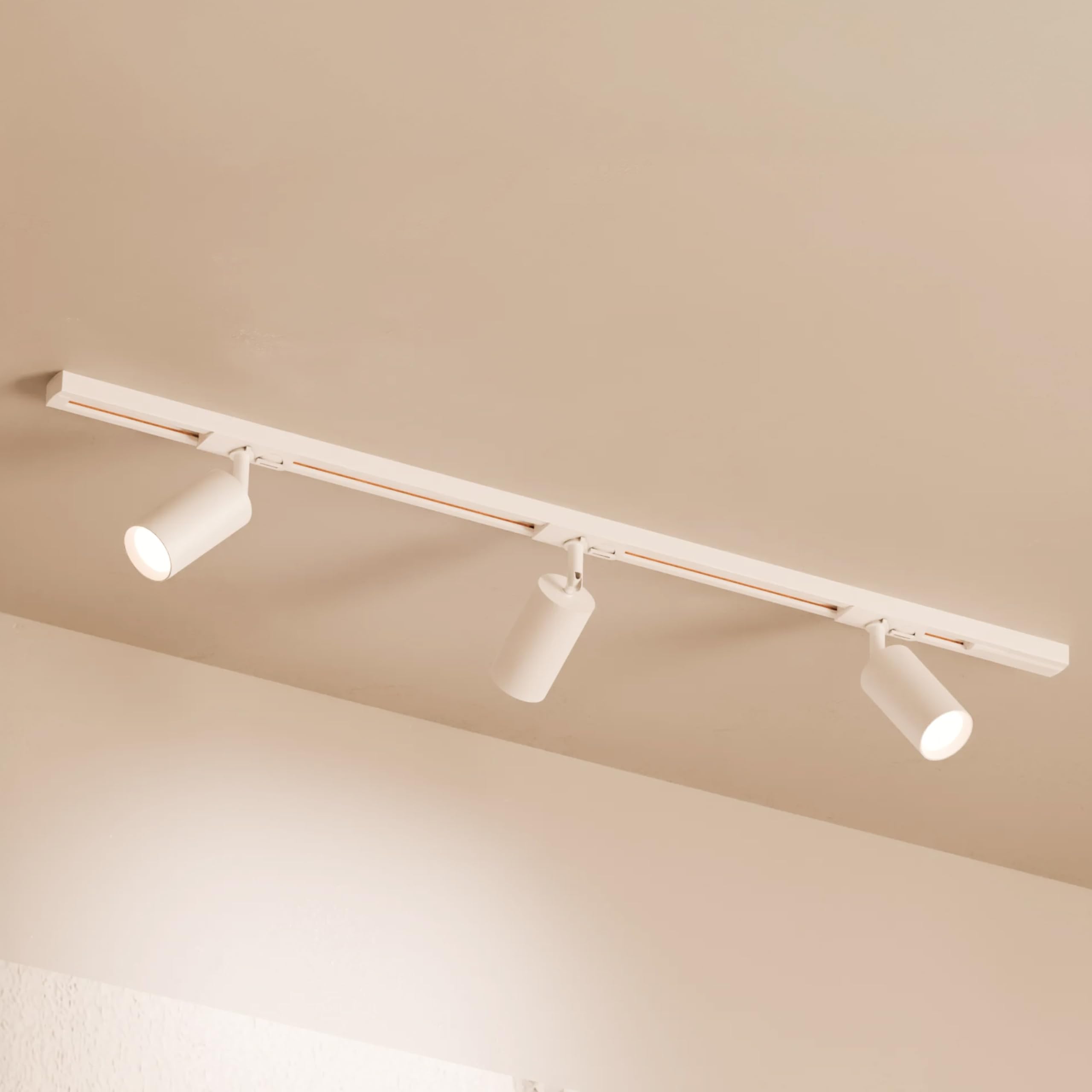 MATO LED Schienensystem Komplettset 1m Schiene 3x GU10 Spots 1 Phase 230V