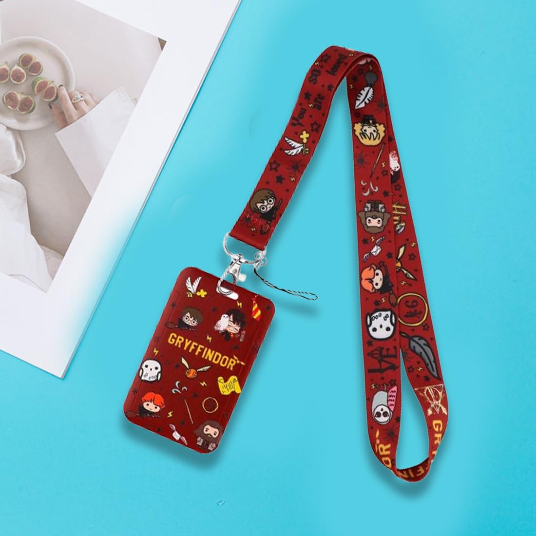 Portabadge Da Collo Con Design Magico - Cordino Regolabile E Custodia Rigida Per Tessere - Foto 4