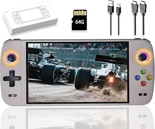 Nueva consola de juegos de mano retro M27, pantalla IPS de 7 pulgadas, portátil para juegos Android, 64G integrada con 20000 juegos, sistema Linux,