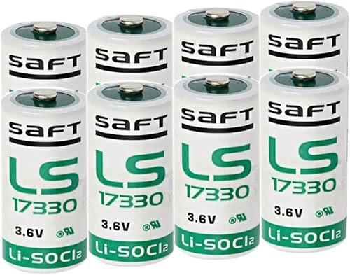 XIAOXX LS17330 - Batería de cloruro de tionilo de litio (Li-SOCl2) (8 unidades) para Saft Primary LS 17330 23 A tamaño
