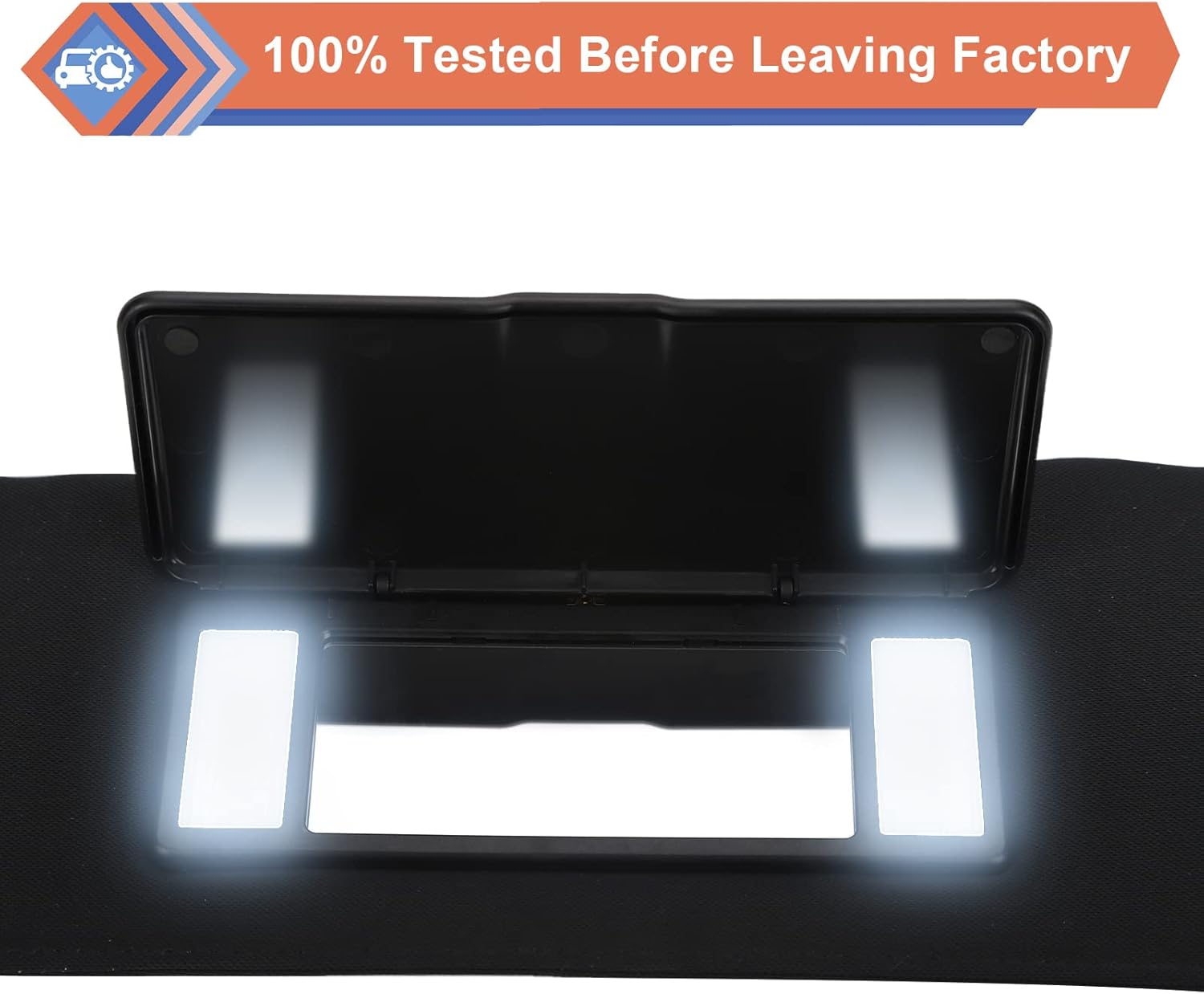 ZONFANT Sun Visor with Upgraded Bright LED Lights, A Pair Left Driver & Right Passenger Side Sun Visors Compatible with Chevy Vehicle 1997-2004 Corvette C5, Replace#10442033 10442034