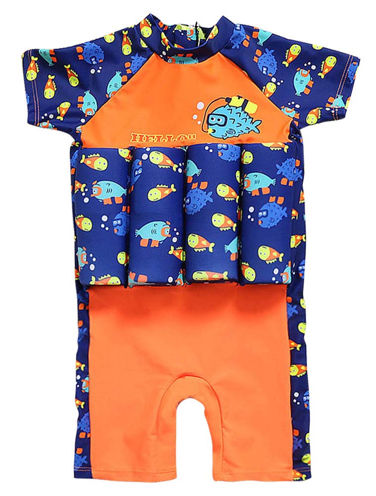 ARAUS Baby Swimwear Girl Boy One Piece Floating Buoyancy Swimsuit Float Suit 1-5 Years