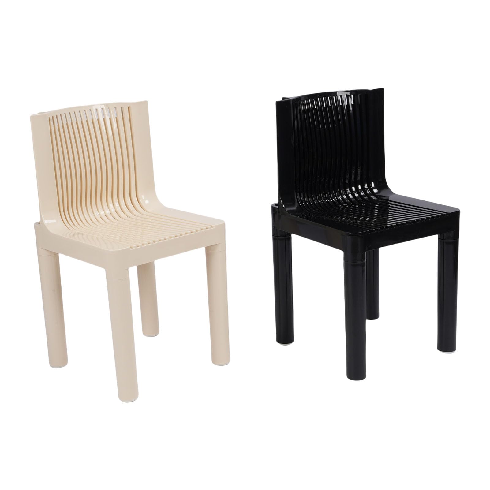 Chaise de salle à manger SIXRUN en plastique à construction robuste lot de 2