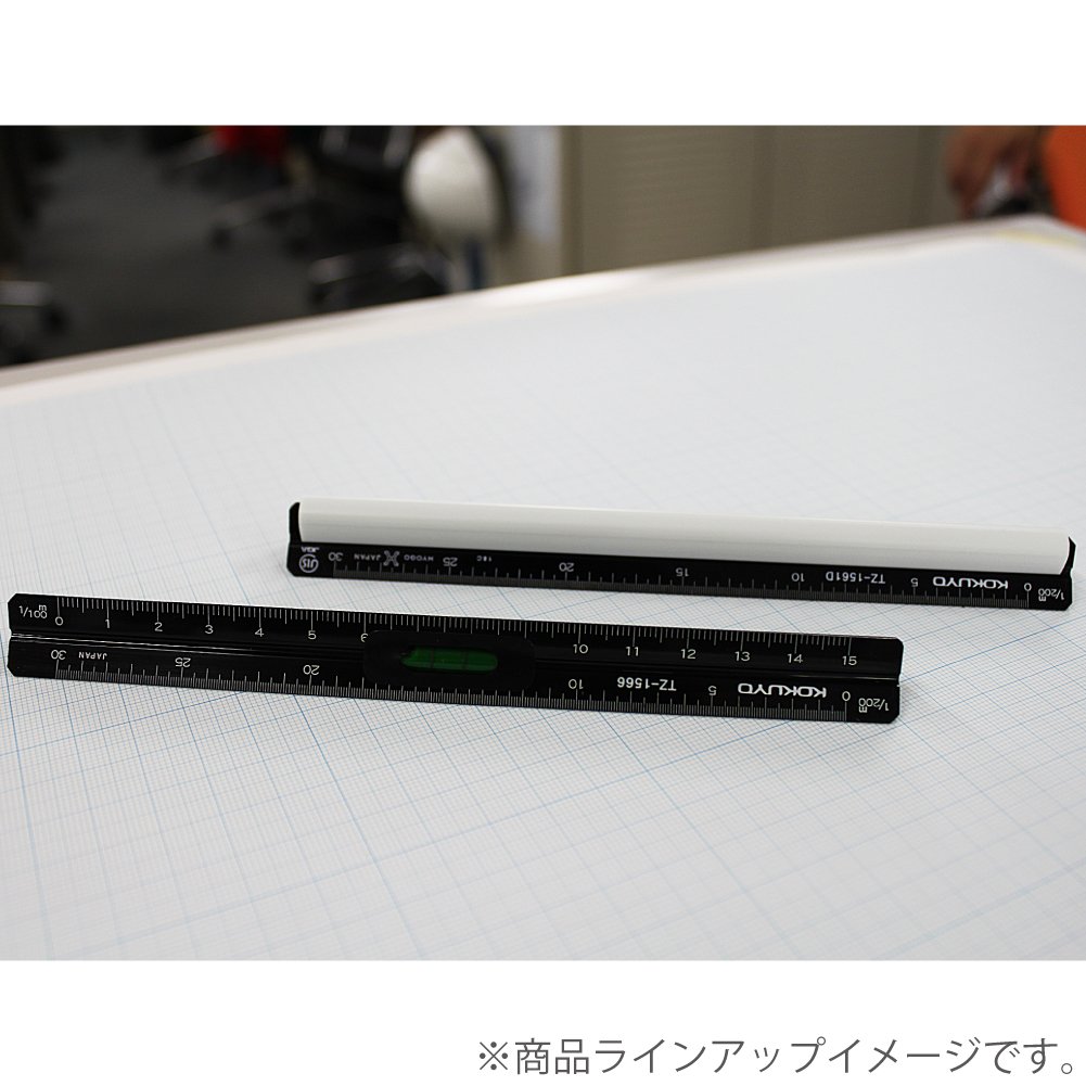 Amazon | コクヨ 三角スケール プラスチック芯 水準器付き 15cm TZ