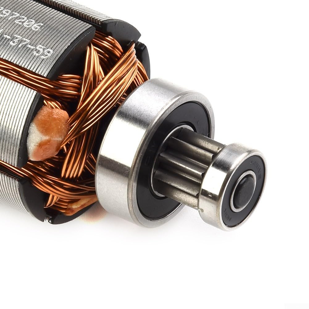 Armatura del motore di ricambio e supporto per spazzola di carbone per trapano a percussione SDS da 18 V DCH243 DCH253 DCH143 DCD931 DCD936 Kit di riparazione per utensili elettrici