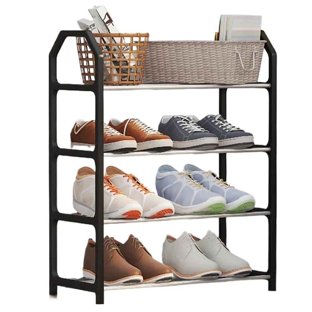 Meuble à chaussures modulaire à 4 niveaux gain de place pour entrée et dortoir