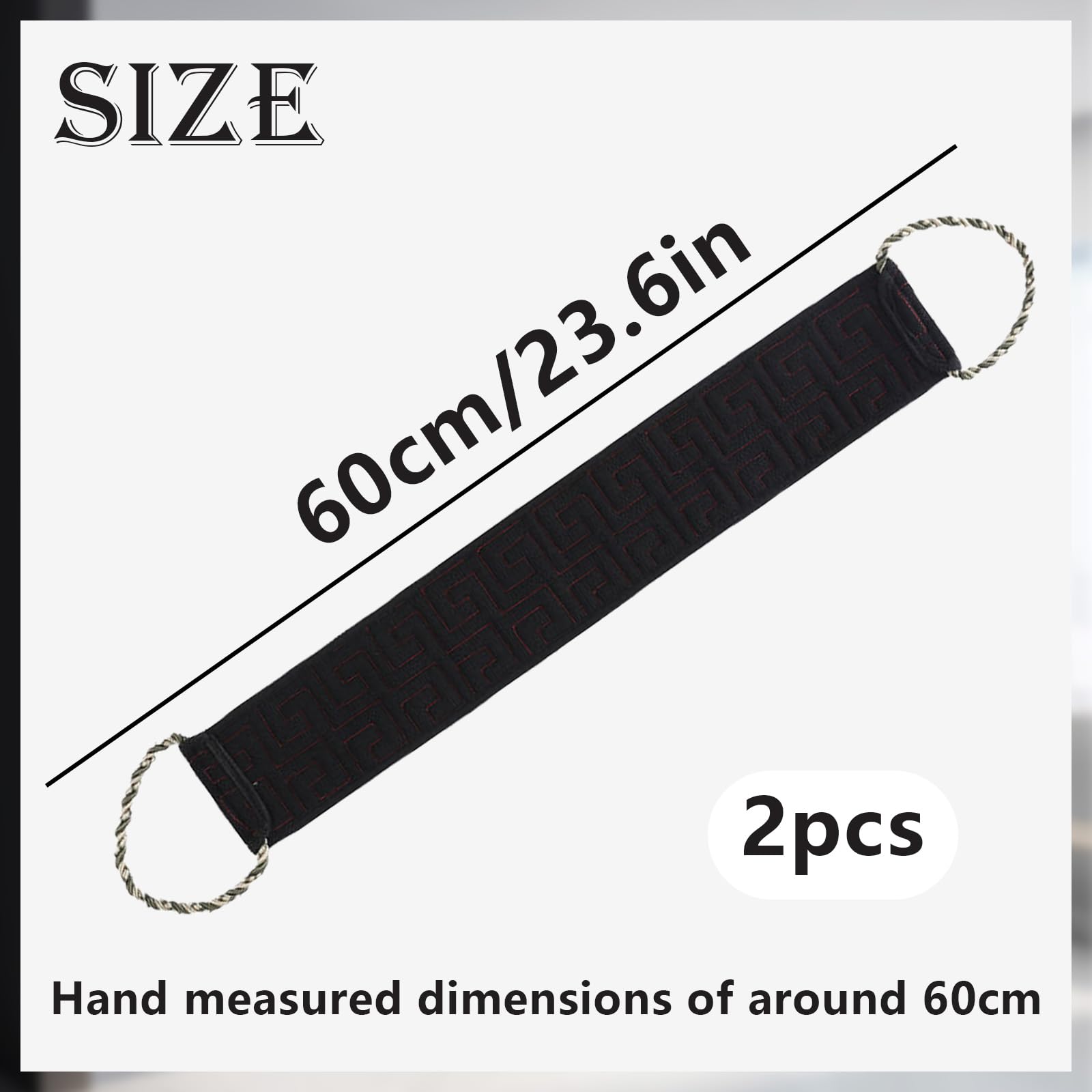 LHLZNB 2PCS Back Scrubber, Back Exfoliator, Double-Sided Back Washer for Shower, Back Scrubbers for Use in Shower for Men & Women,Exfoliate and Massage, Hygienic, Durable and Easy to Clean - Image 2