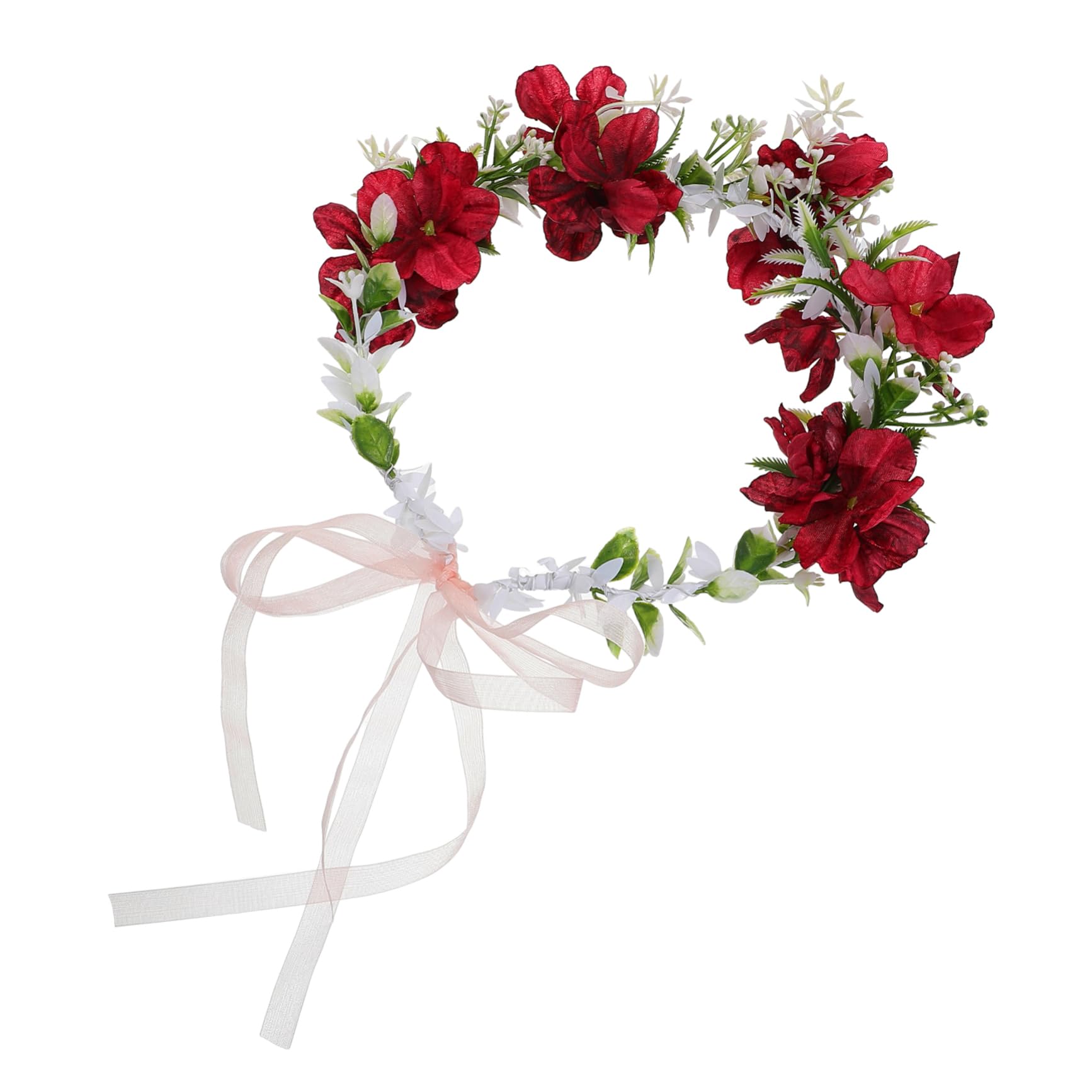 5 Stück Kranz Tiara Blumenstirnbänder Für Frauen Künstliche Blumenkrone Blumenhaarkranz Für Frauen Blumenkranz Krone Blumenmädchen Stirnband Blumenstirnband Für Haariger