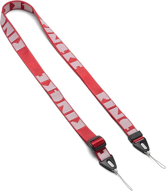 Ringke Lanyard Shoulder Strap, Universal Neck Crossbody Strap Designed for iPhone/Galaxy/Android Cell Phone Case, Digital Camera, DSLR, USB, Keys, ID - Lettering Red
