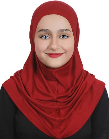 حجاب اميرة للبنات قطن قطعة واحدة حجاب اميرة قطن قطعة واحدة