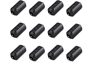 Viaky 12 Pack RFI EMI Noise Suppressor Cable Clip: The Ultimate Noise Reduction Solution