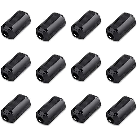 Viaky 12 Pack RFI EMI Noise Suppressor Cable Clip: The Ultimate Noise Reduction Solution