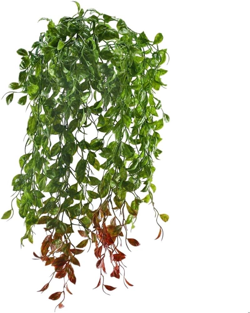 HUAESIN Fake Hanging Plants 2pcs Artificial Vine Greenery