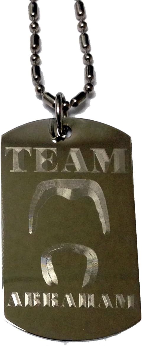 Hat Shark Team Abraham Zombie Dead Show - Military Dog Tag, Luggage Tag Metal Chain Necklace