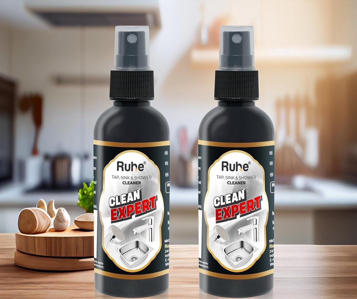 Ruhe Tap Cleaner Liquid for Bathroom and Kitchen Fittings, Taps, Sinks, Showers | Remove Limescale Stains, Hard Water Scaling & Soap Scum - Pack of 2 (B0CT5XGHYM) Amazon Price History, Amazon Price Tracker