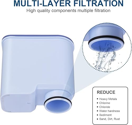 Miniatura 6 de Filtro de café compatible con Philips AquaClean,CA6903 Aqua Clean Filtro de agua para máquinas de café totalmente automáticas, agua dedicada a