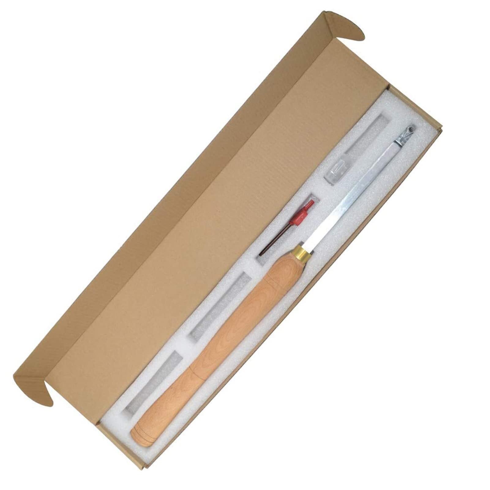 Utensili for tornitura for legno Scalpello for tornio con punta in carburo più ruvida 18 pollici a grandezza naturale con inserto quadrato in carburo 15X15x2,5 mm con raggio e una vite for hobbisti de