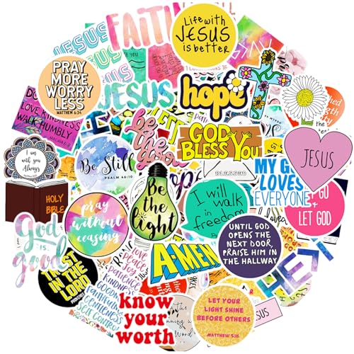 220Pcs Inspirational Christian Stickers, Vinly...