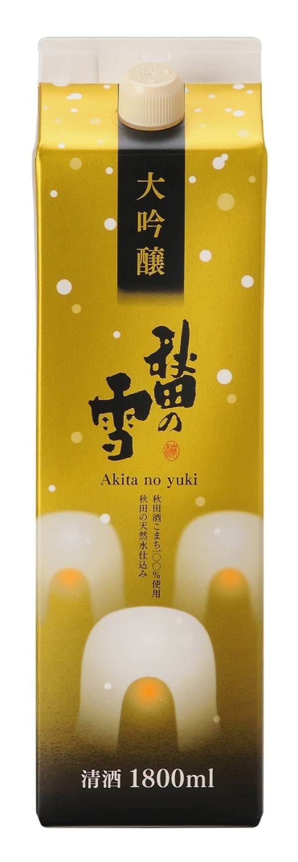 秋田県醗酵 秋田の雪 大吟醸 パック [ 日本酒 秋田県 1800ml ]
