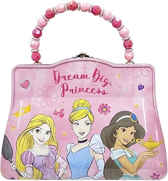 Amazon ディズニープリンセス ビーズハンドル 缶 小物入れ ラプンツェル シンデレラ ジャスミン b Disney バッグ 収納 小物 缶 メイクアップ おもちゃ