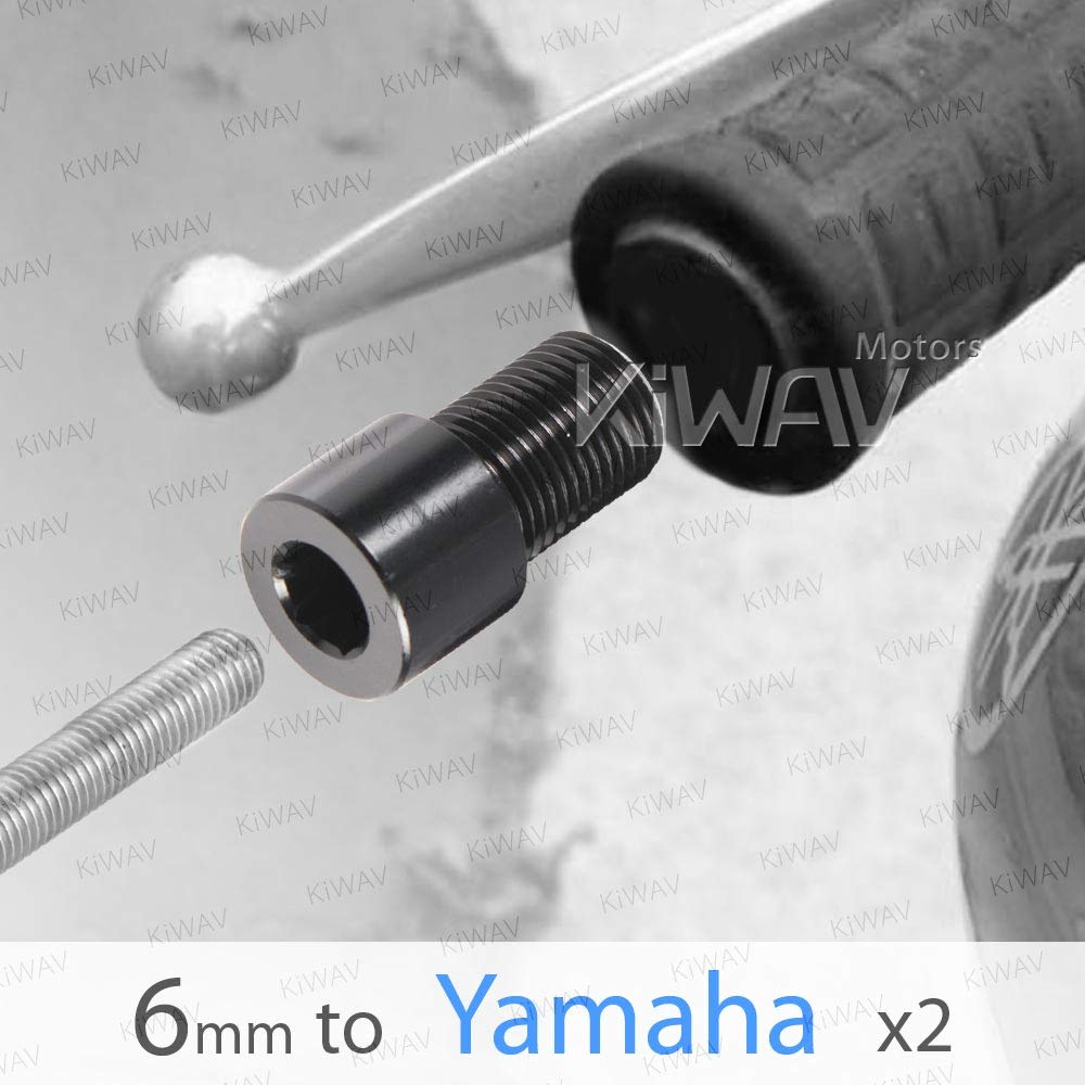 Amazon | KiWAV バーエンド用ネジ径アダプター 6mmネジから16mmネジ