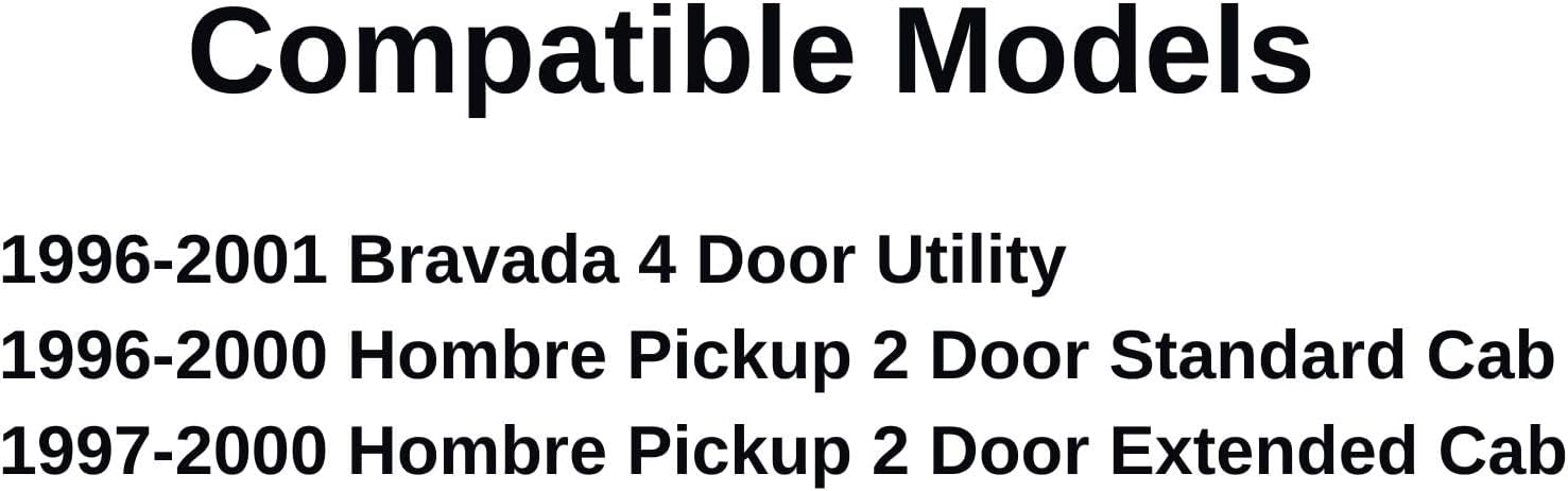 Passenger Right Side Front Door Window Door Glass Compatible with Oldsmobile Bravada/Isuzu Hombre Pickup 1996-2001 Models