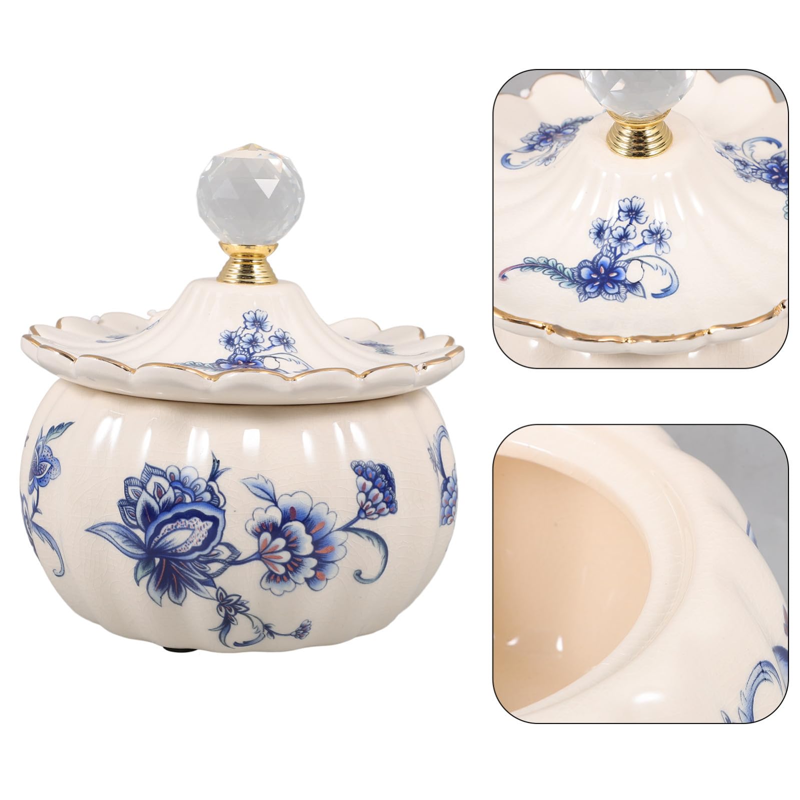 TEHAUX Scatola in Cristallo Pratica e Decorativa Facile da Aprire e Chiudere Organizer per Collane e Orecchini per Feste di Compleanno
