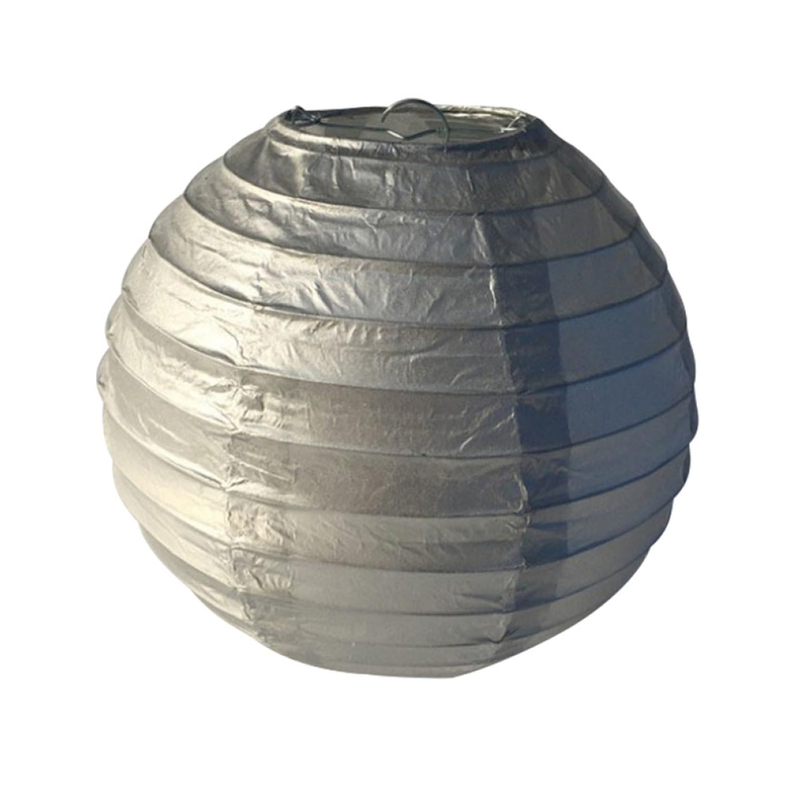 Asian lantern, Chinese Paper Lantern Mix Size Colorful Round Hanging for Wedding Party Classroom Home Decoration(Silver,10 Inch)