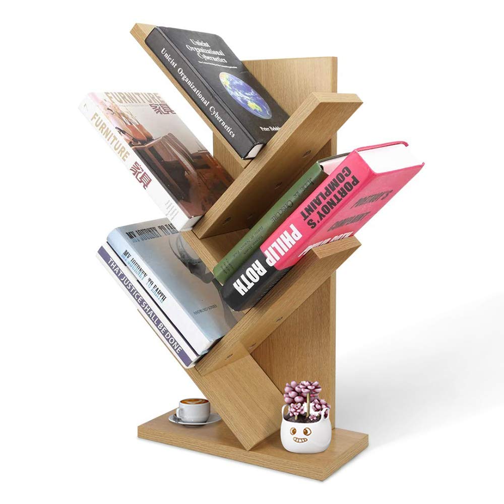 Buy Tree Bookshelf Small Bookcases 5Tier Book Shelves Floor Standing