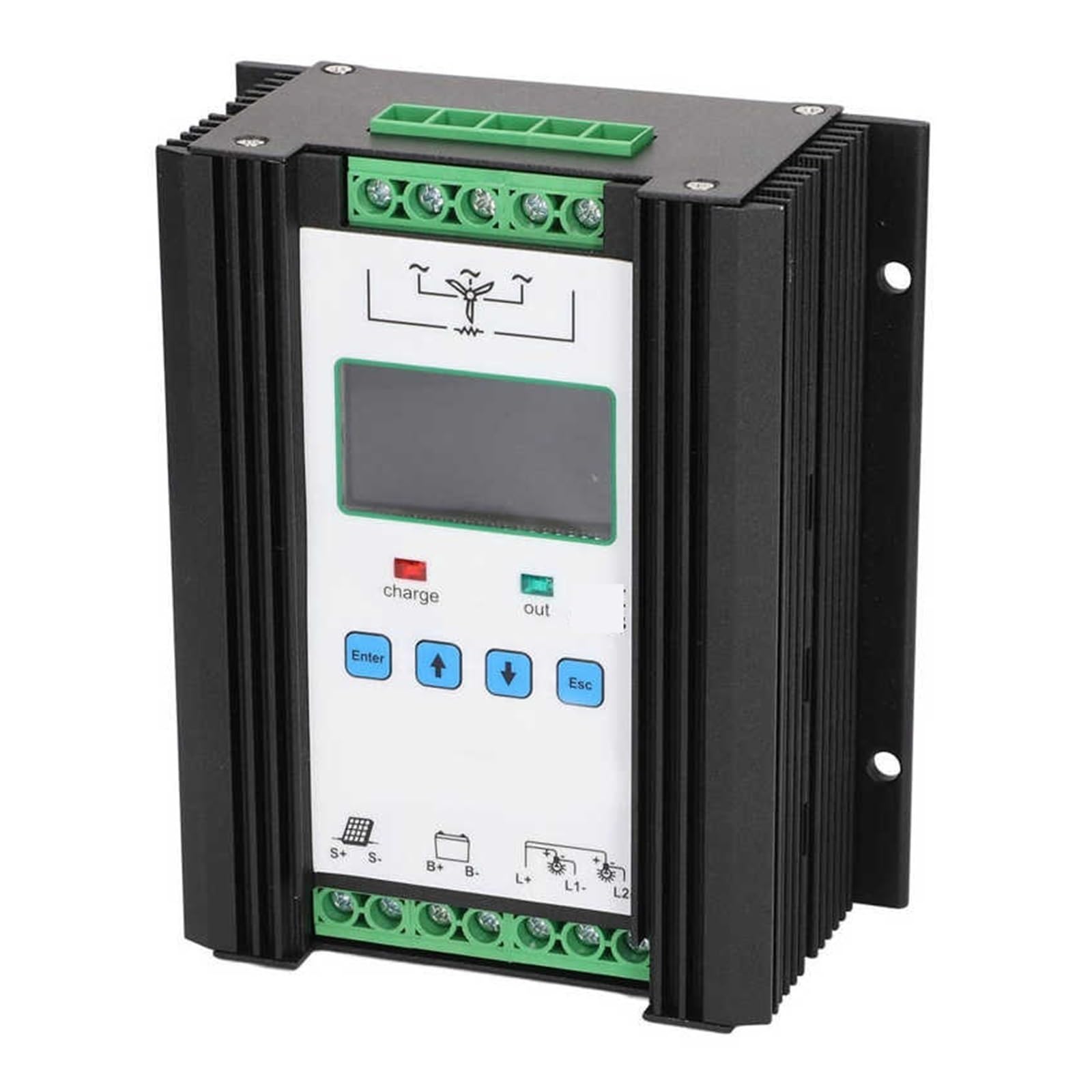 Wiatrowy regulator słoneczny Cyfrowy inteligentny regulator wiatru Wiatrowy regulator słoneczny 12V 24V 600W Kontroler słoneczny Panel słoneczny