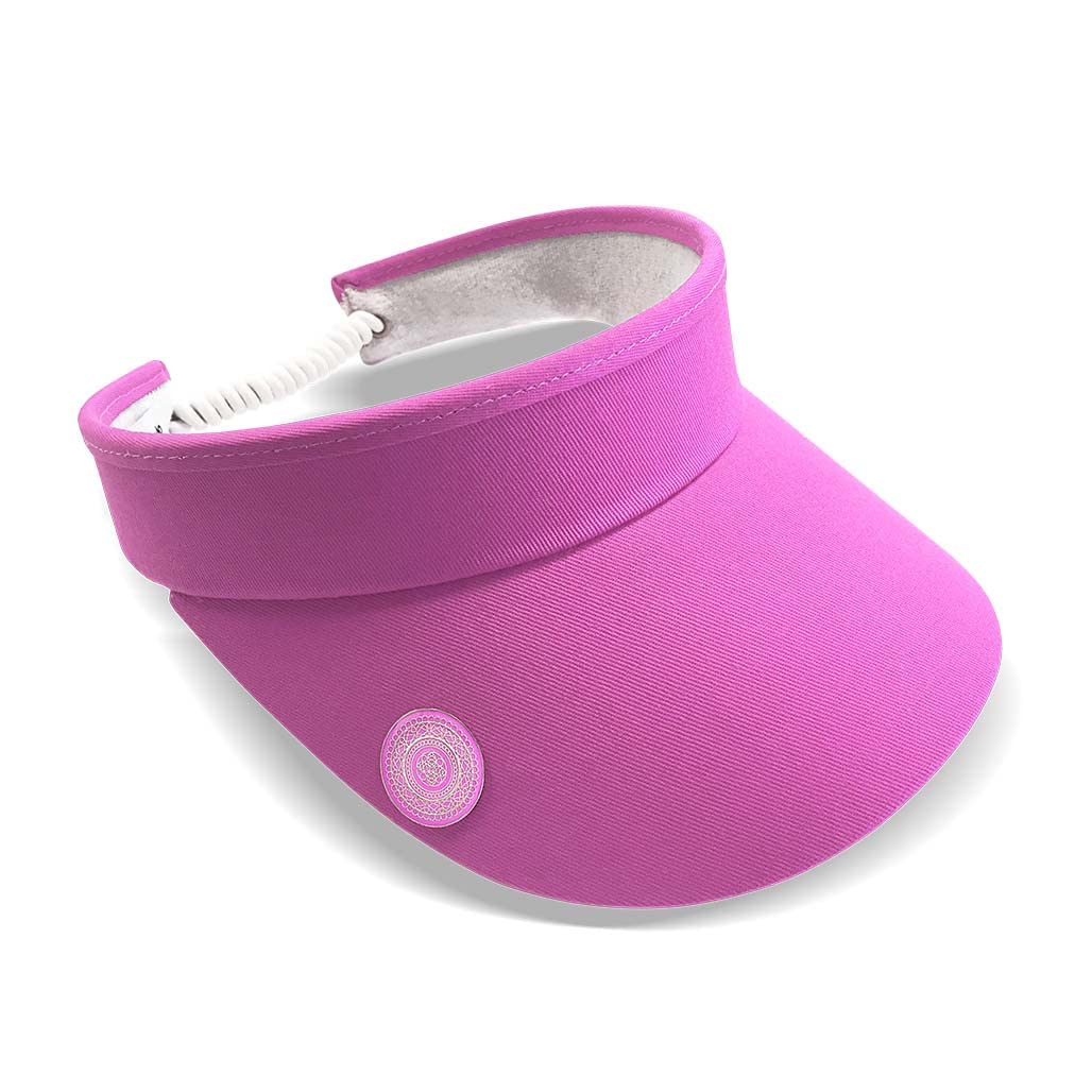 Telephone Wire Visor with Magnet & Ball Marker in 'Azalea' Pink