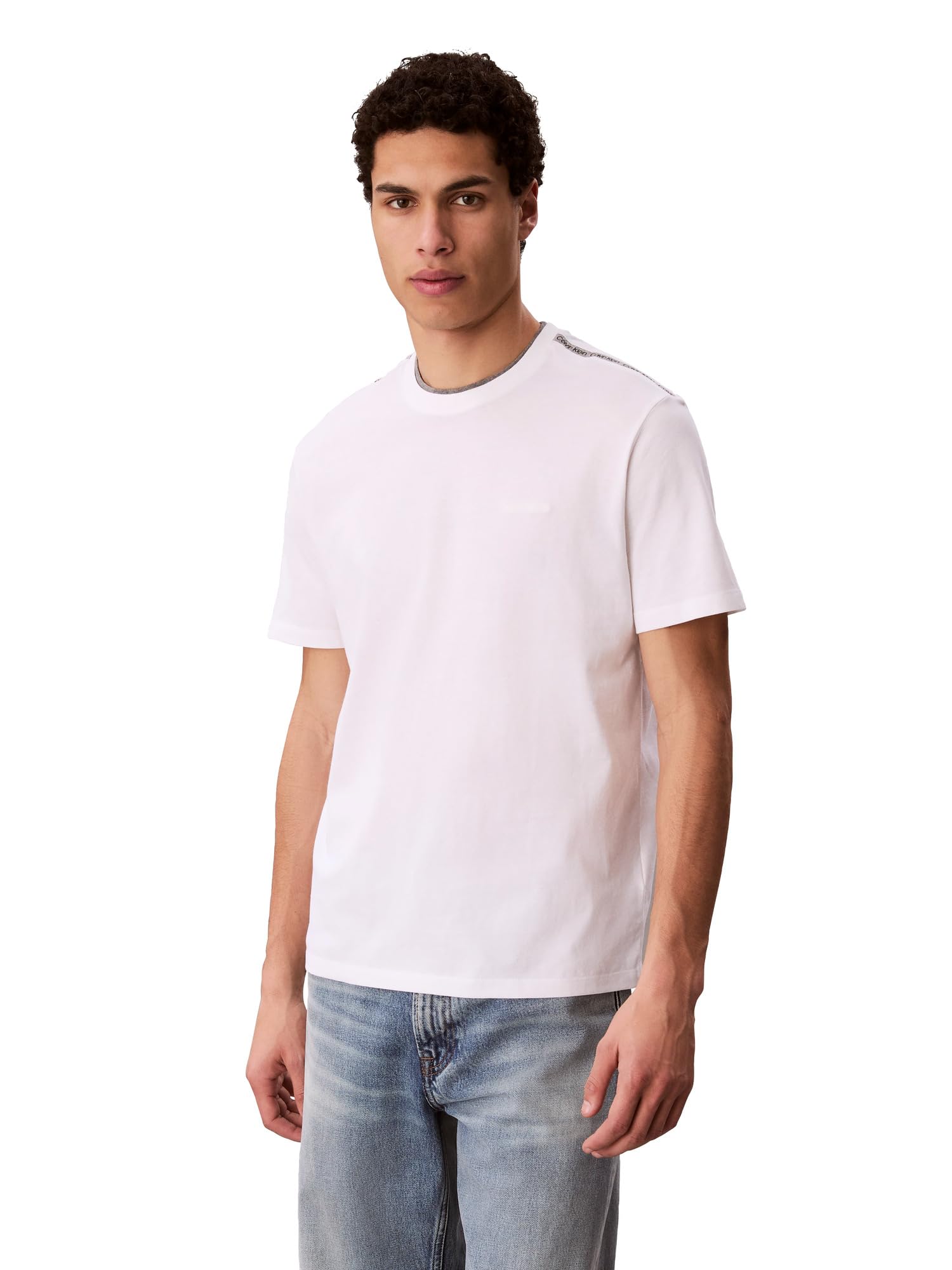 Men's Ck Shoulder Tape Logo T-Shirt