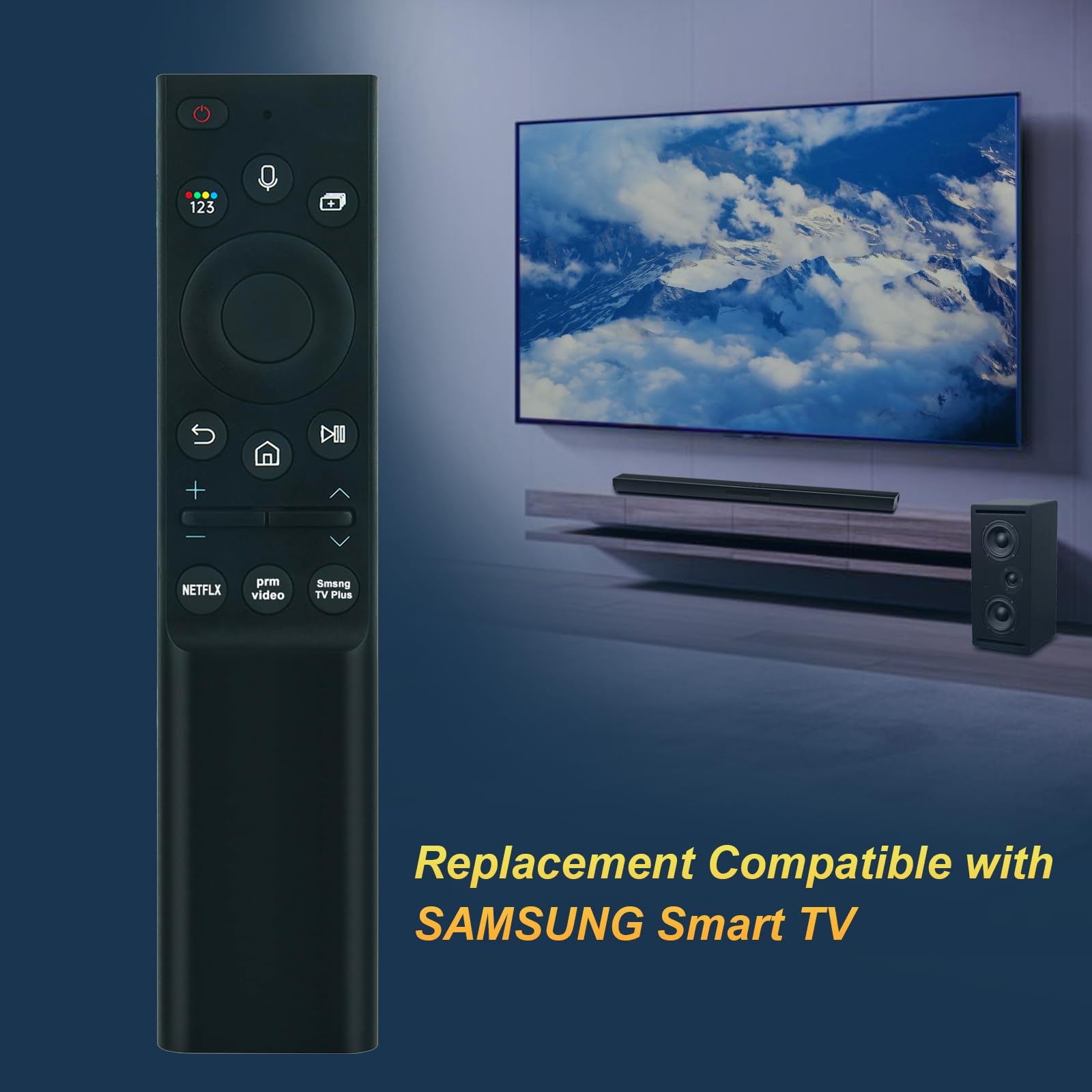 BN59-01357A Voice Remote Ricambio adatto per Samsung Smart QLED TV | QN55QN85AAFXZA QN65QN85AAFXZA QN75QN85AAFXZA QN85QN85AAFXZA QN50QN90AAFXZA QN55QN90AAFXZA QN65QN90AAFXZA QN75QN90AAFXZA
