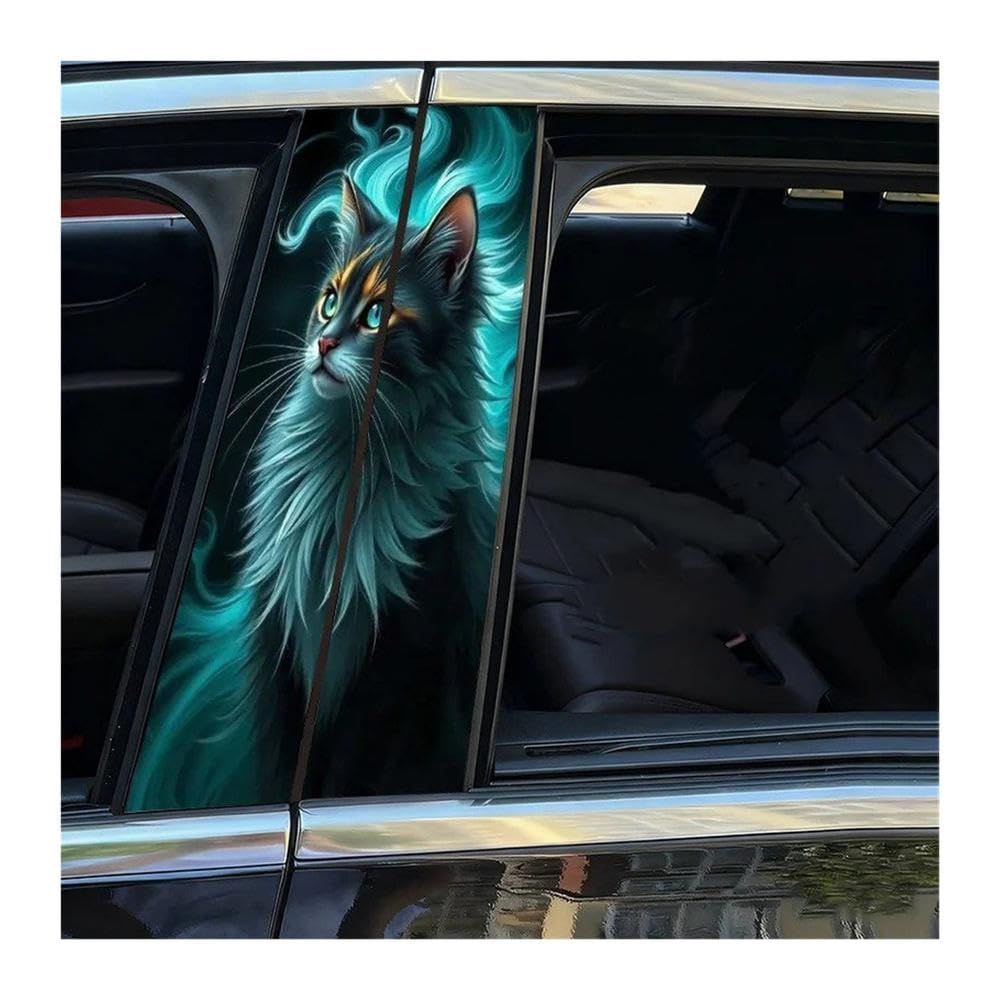Bertdcx One Color Cat Stickers With A Dark Background And Hair On The Sticker Auto Parts